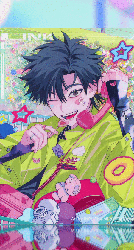 Link Click - Cheng Xiaoshi Wasser & Glitzer-Acrylblock