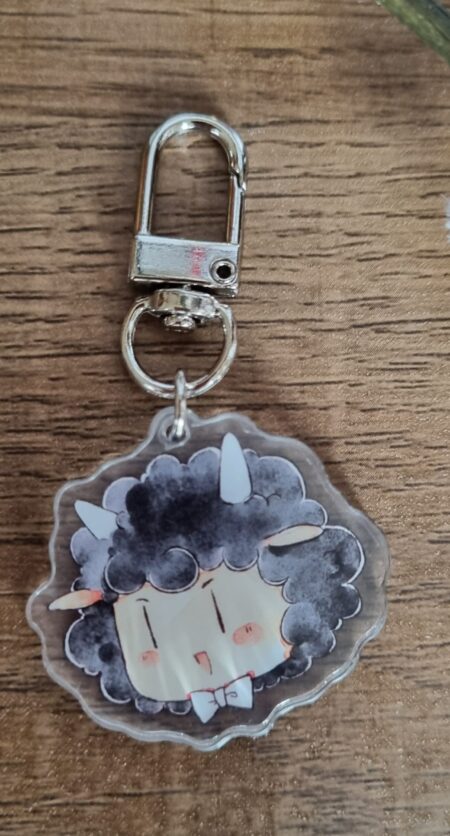 Schlüsselanhänger Schäfchen Schwarz