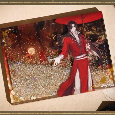 Heaven Official's Blessing - Acrylblock Wasser und Glitzer - Hua Cheng Schirm